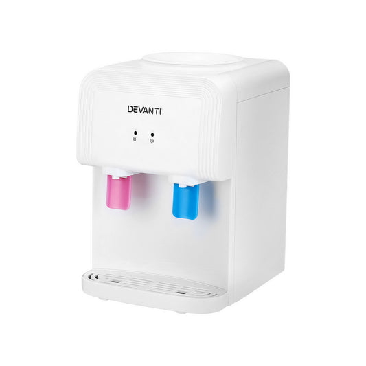 Devanti Water Cooler Dispenser Bench Top White