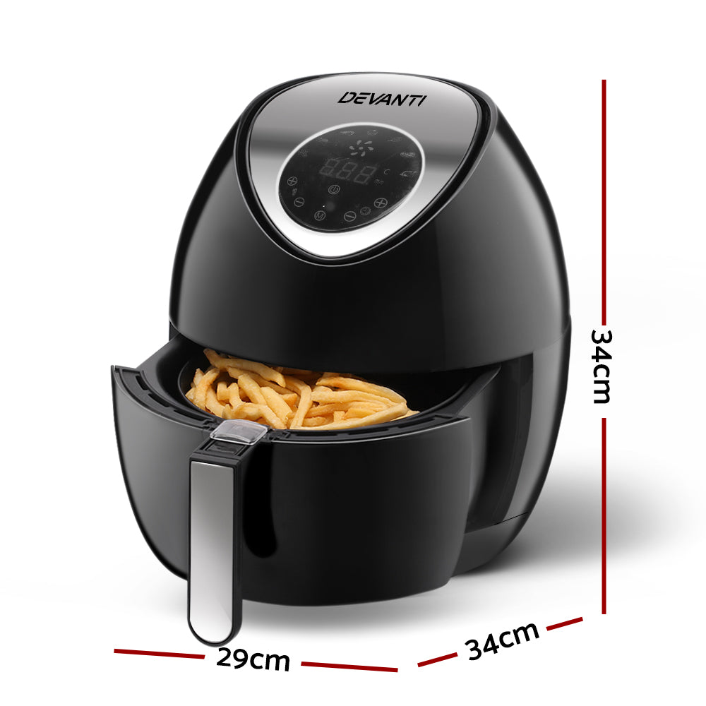 DEVANTi 4.5L LCD Air Fryer