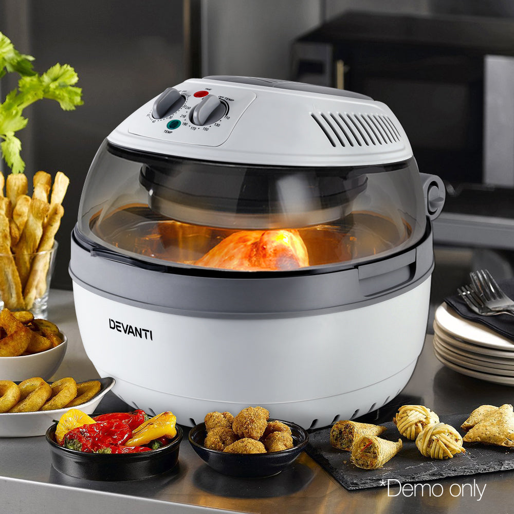 Devanti 10L Air Fryer Oven Cooker - Grey