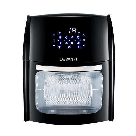 Devanti 9L Air Fryer LCD Digital Low Oil Deep Frying Oven Healthy Kitchen Cooker