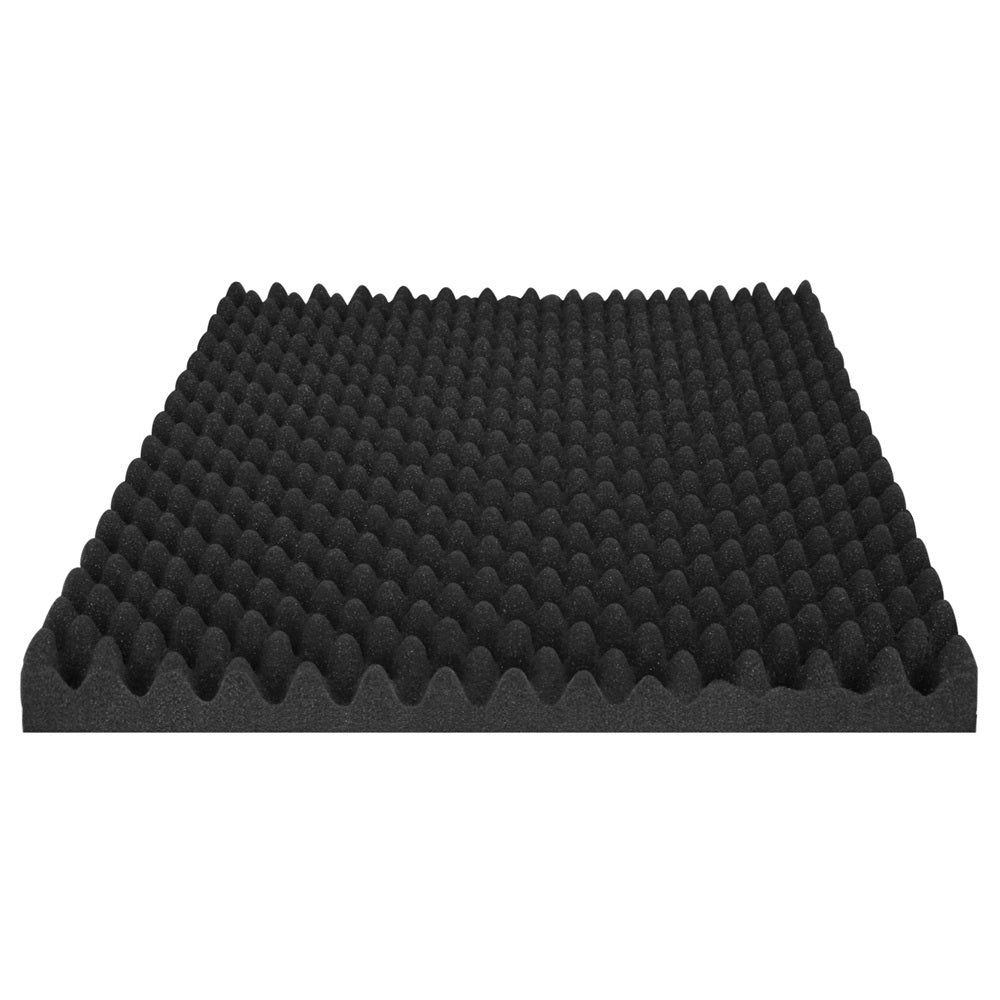 Alpha 60pcs Acoustic Foam Panels Studio Sound Absorption Eggshell 50x50CM