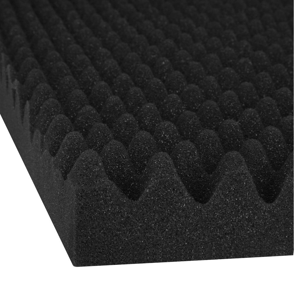 Alpha 60pcs Acoustic Foam Panels Studio Sound Absorption Eggshell 50x50CM