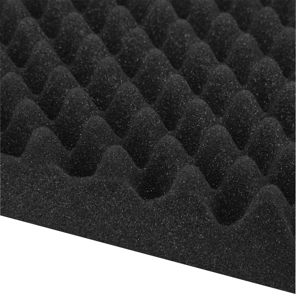 Alpha 60pcs Acoustic Foam Panels Studio Sound Absorption Eggshell 50x50CM