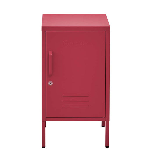 ArtissIn Metal Locker Storage Shelf Filing Cabinet Cupboard Bedside Table Pink