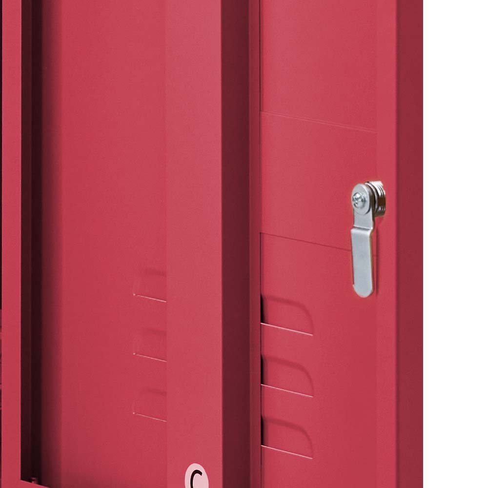 ArtissIn Metal Locker Storage Shelf Filing Cabinet Cupboard Bedside Table Pink