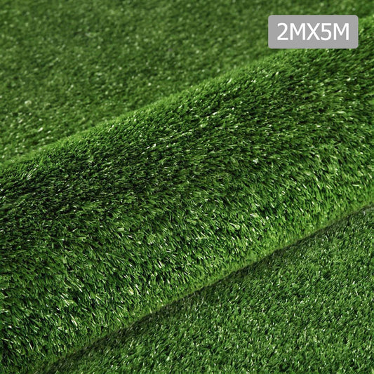 Primeturf 2m x 5m 10SQM Synthetic Turf Artificial Grass Plastic Olive Plant Lawn 10mm