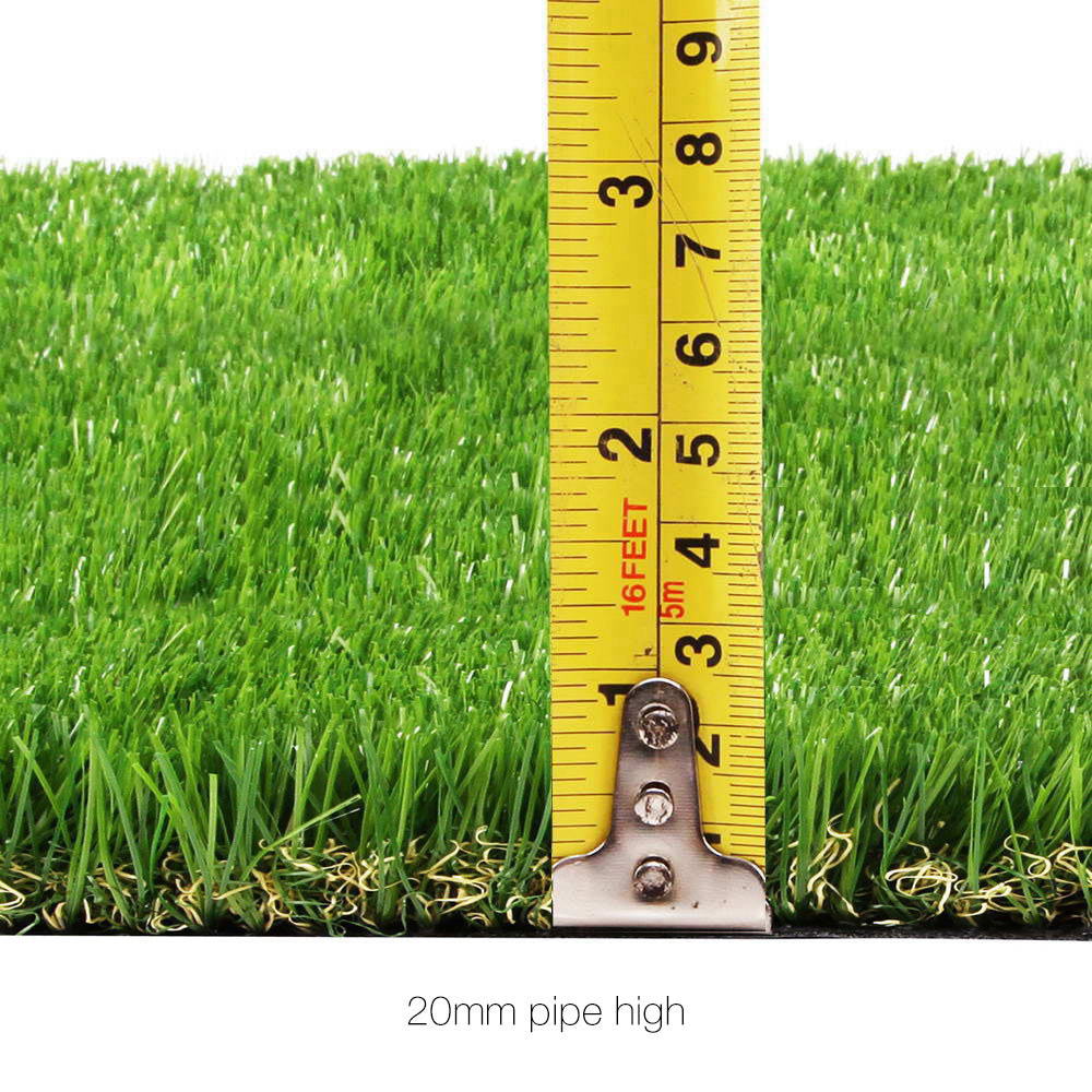Primeturf Synthetic Artificial Grass Fake 2mx 5m Turf Plastic Plant Lawn 20mm