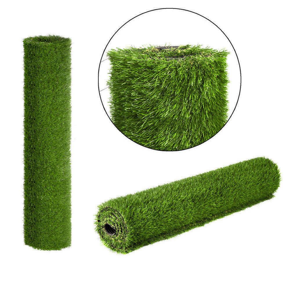 Primeturf Synthetic Artificial Grass Fake Lawn 2mx5m Turf Plant Olive 30mm