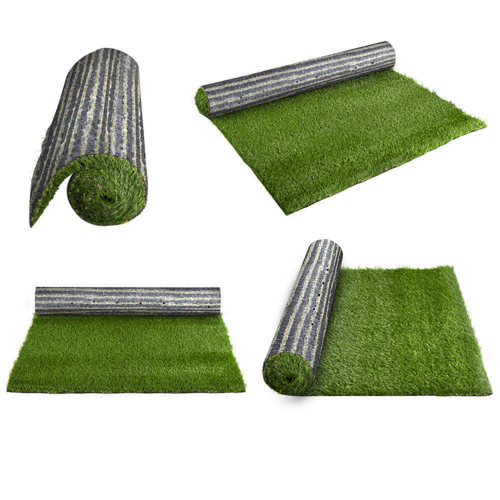 Primeturf Synthetic Artificial Grass Fake Lawn 2mx5m Turf Plant Olive 30mm