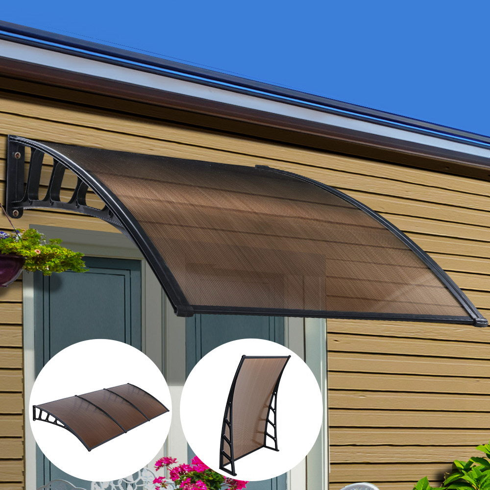 Instahut Window Door Awning Door Canopy Outdoor Patio Cover Shade 1.5mx3m DIY BR