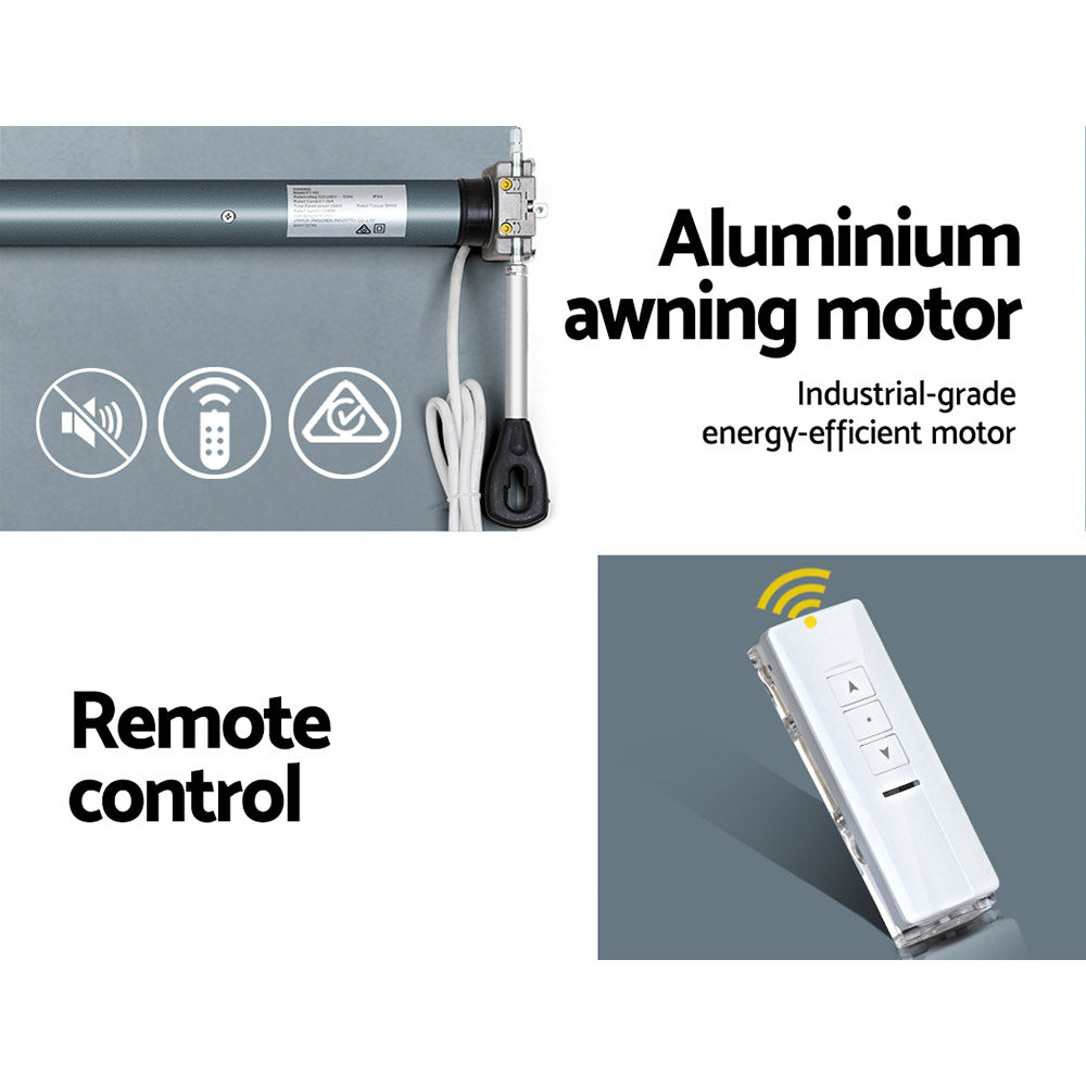 Instahut Replacement Motor w/ remote for Retractable Folding Arm Awning Marquee