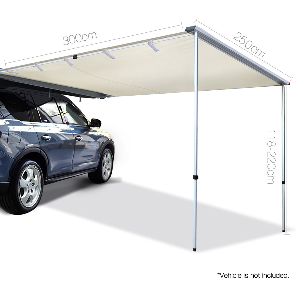 Car Shade Awning 2.5 x 3M - Beige