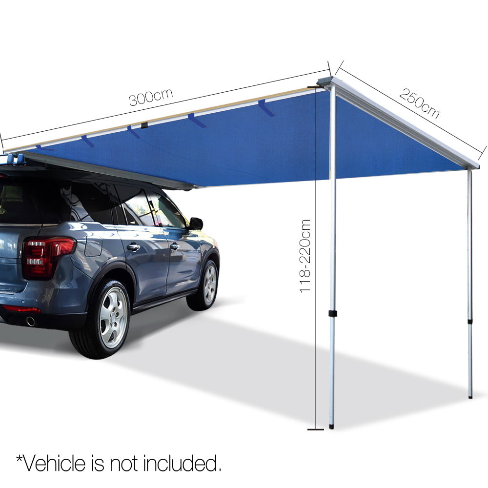 Weisshorn Car Shade Awning 2.5 x 3m - Navy