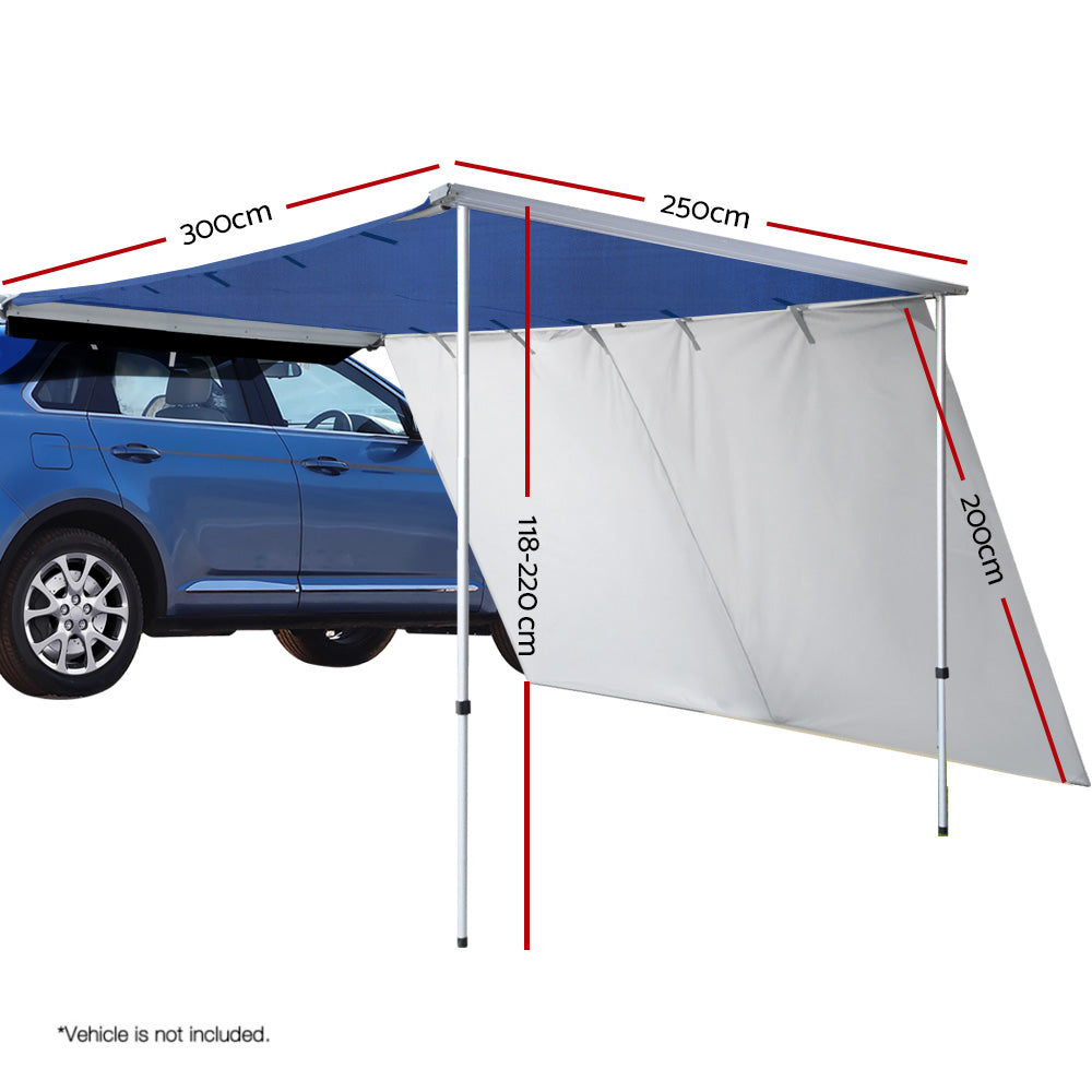 Weisshorn Car Shade Awning 2.5 X 3M W/ Extension 3 X 2M