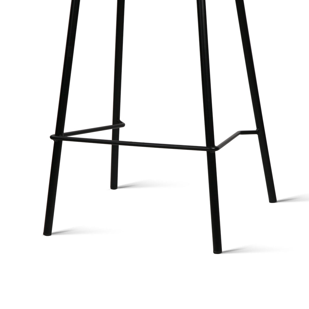 Artiss Set of 2 Metal Bar Stools - Black