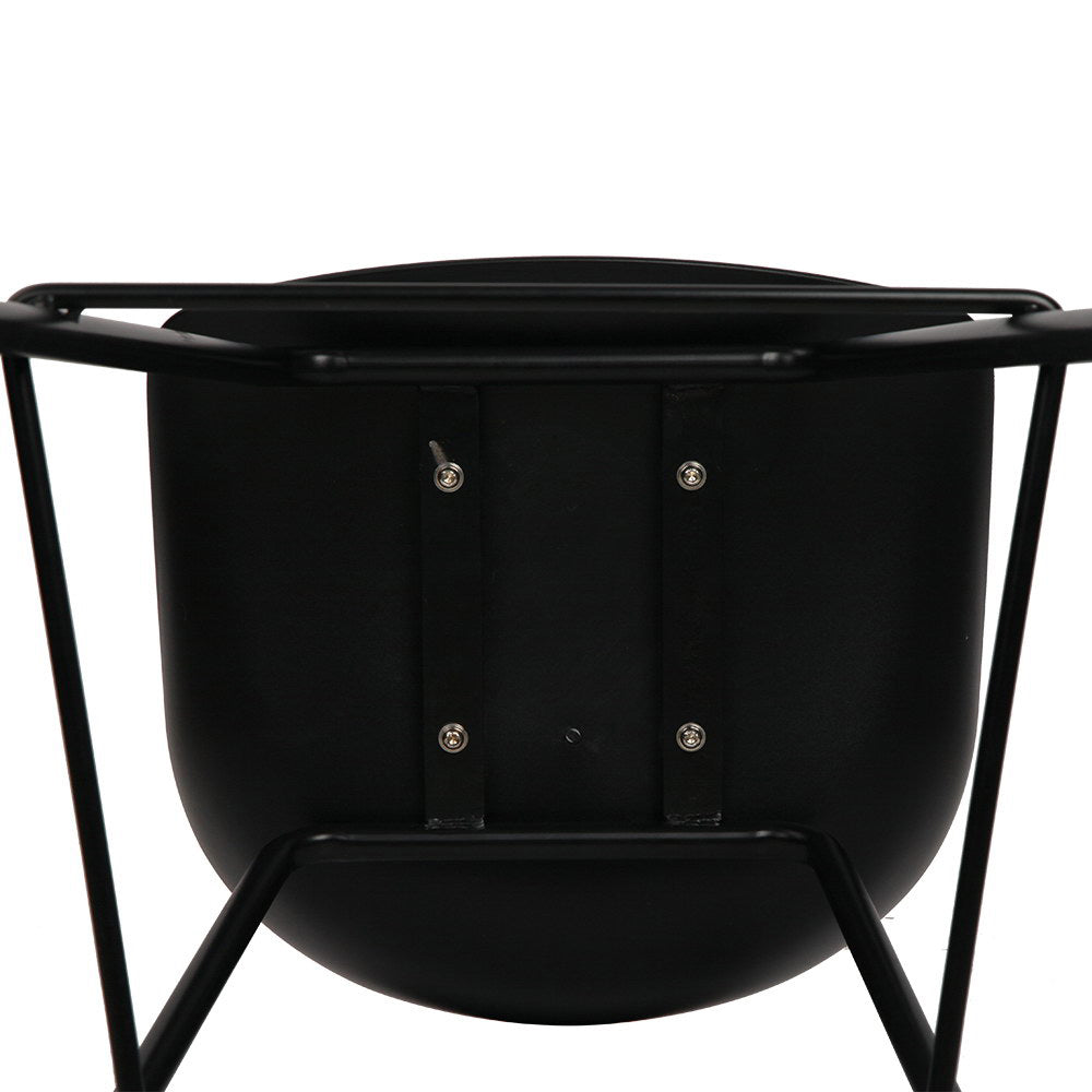 Artiss Set of 4 Metal Bar Stools - Black