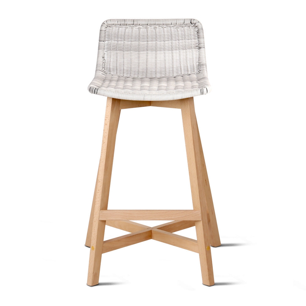 Artiss Set of 2 Reva Bar Stool - White