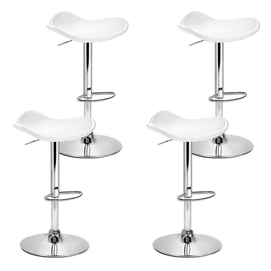 Artiss Set of 4 Swivel Bar Stools - White