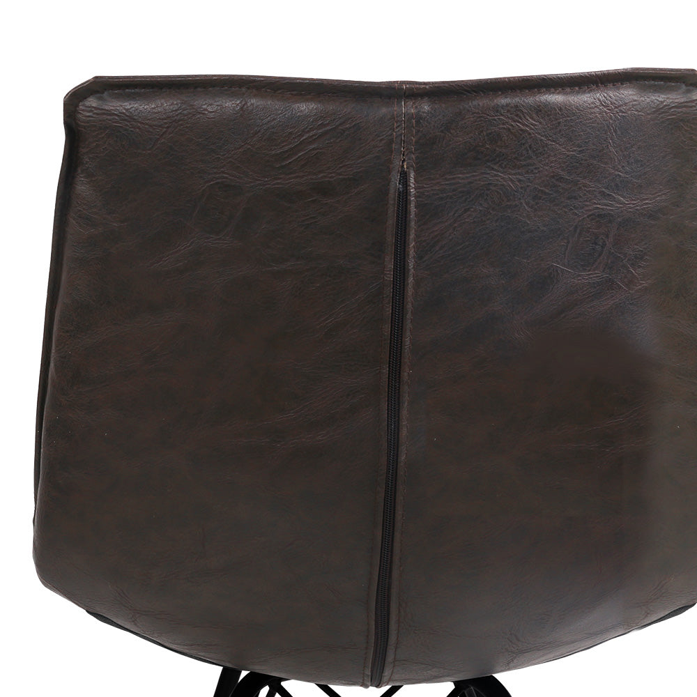 Artiss Set of 2 PU Leather Dining Chair - Walnut