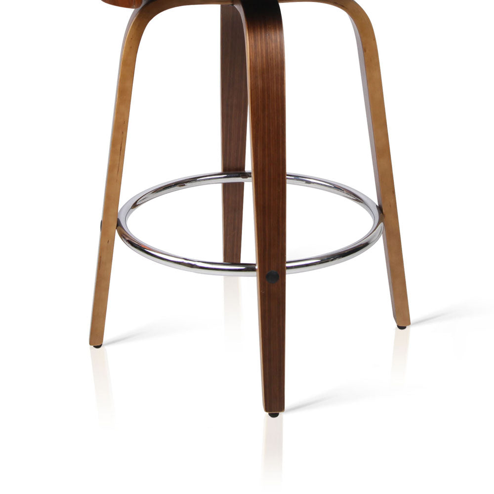 Artiss Set of 2 Wooden Bar Stools - Black