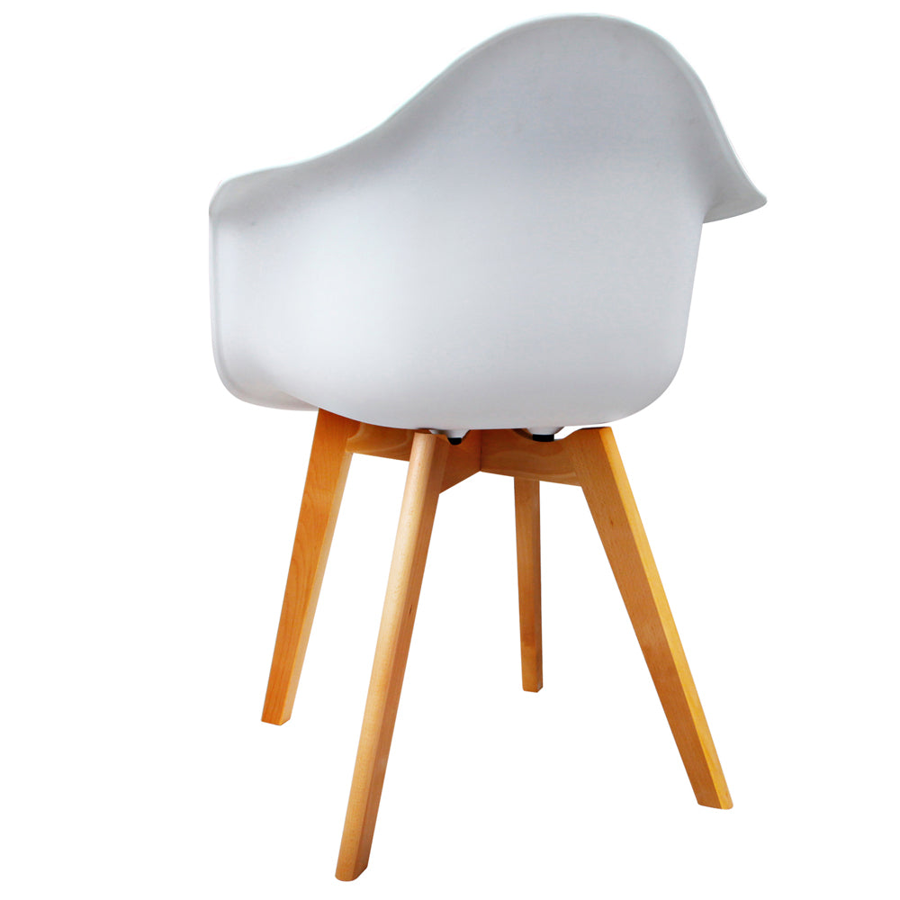 Artiss Set of 2 Replica Eames Dining Chairs - White