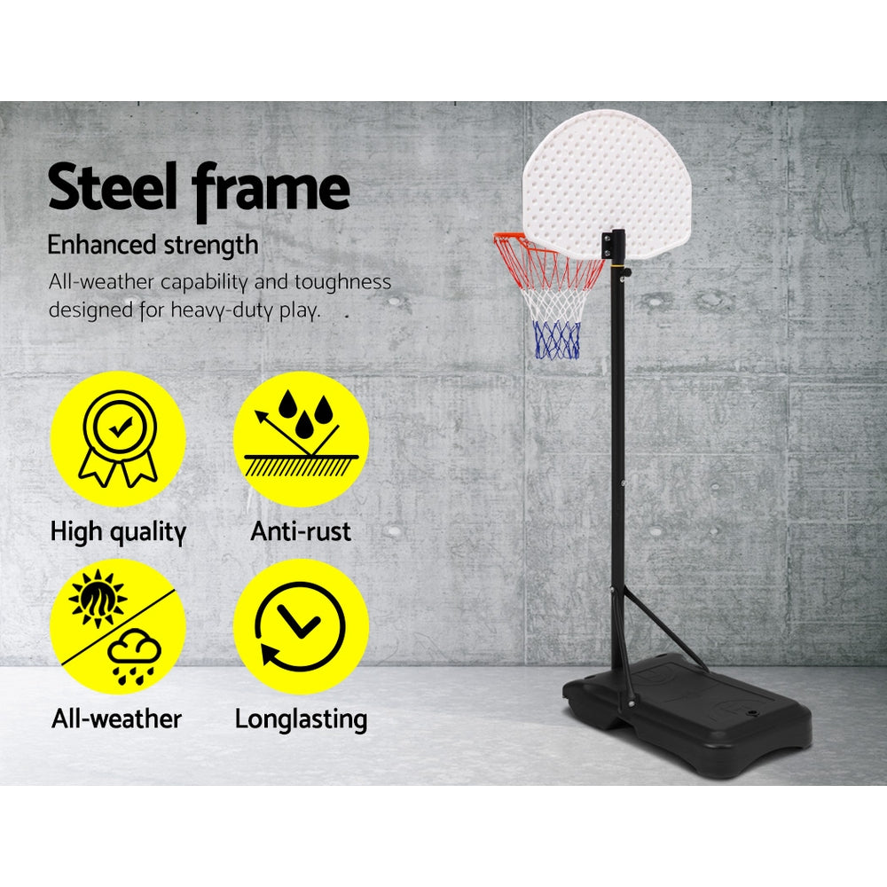 Pro Portable Basketball Stand System Hoop Height Adjustable Net Ring