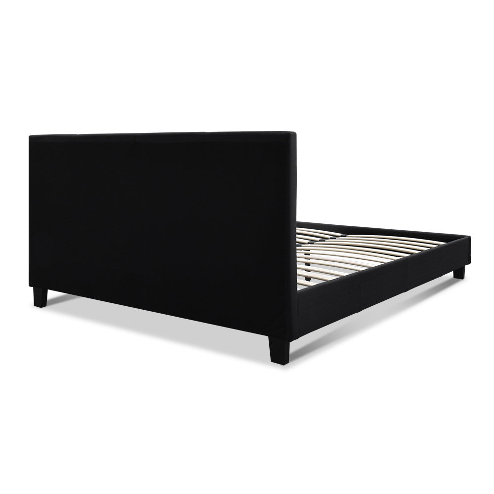 Artiss Neo Bed Frame Fabric - Charcoal Queen