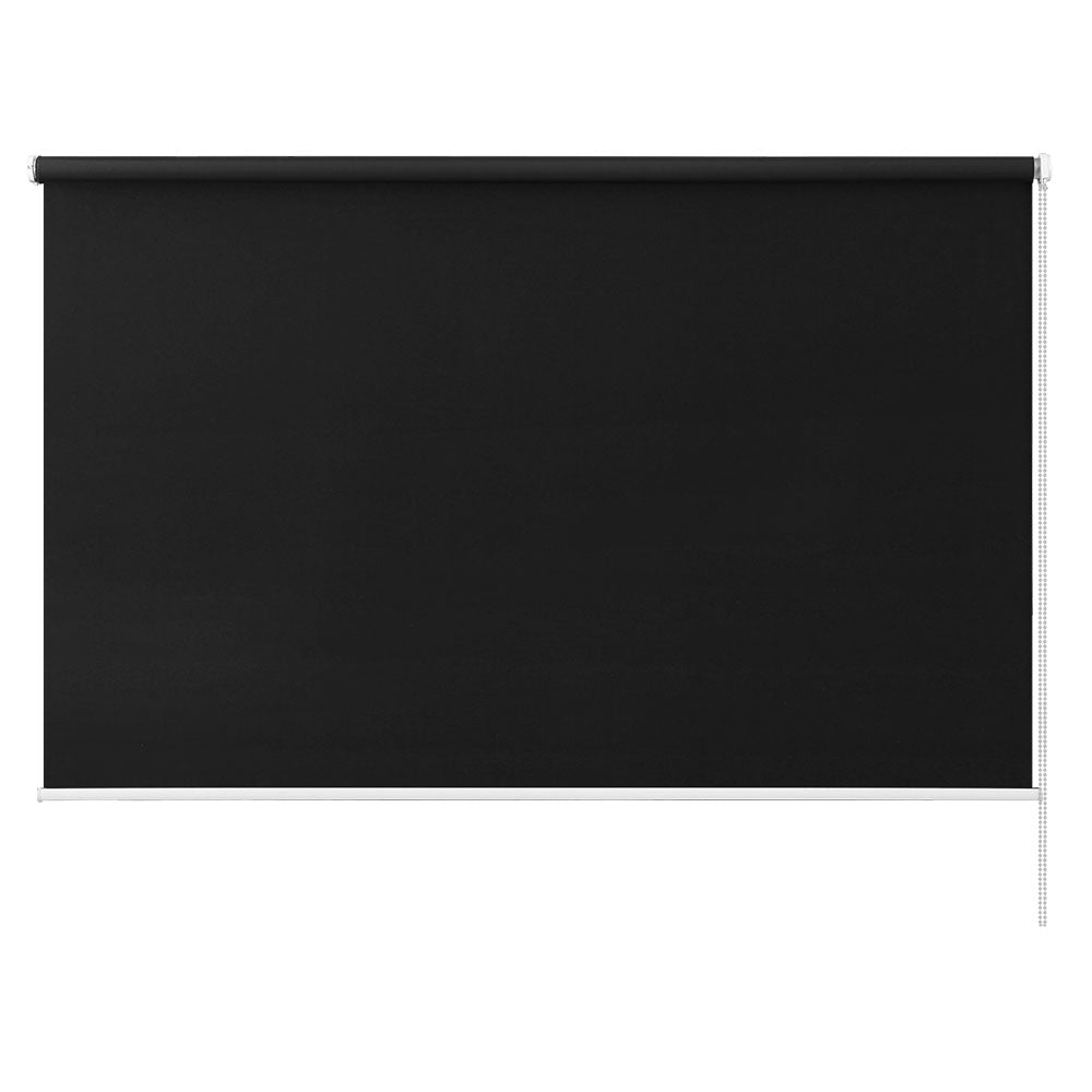 Roller Blinds Blockout Blackout Curtains Window Modern Shades 1.8X2.1M Black