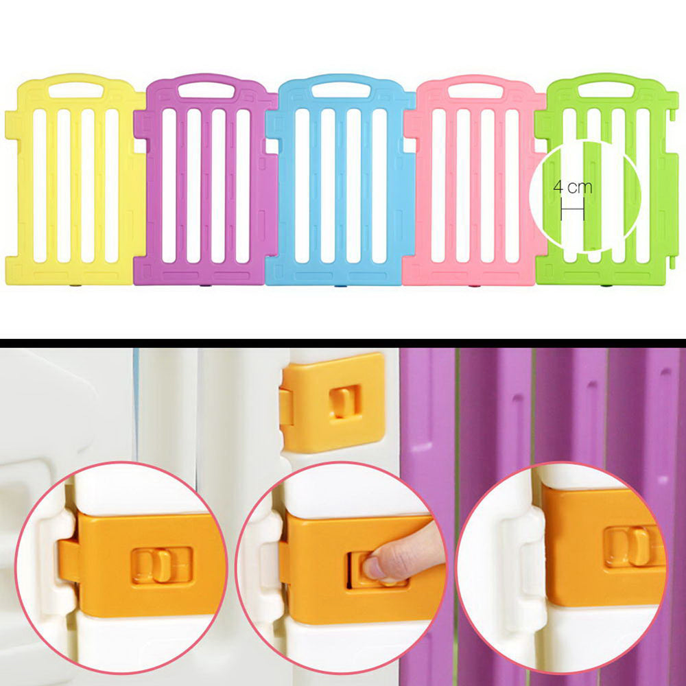 Cuddly Baby 17-Panel Plastic Baby Playpen Kids Toddler Fence