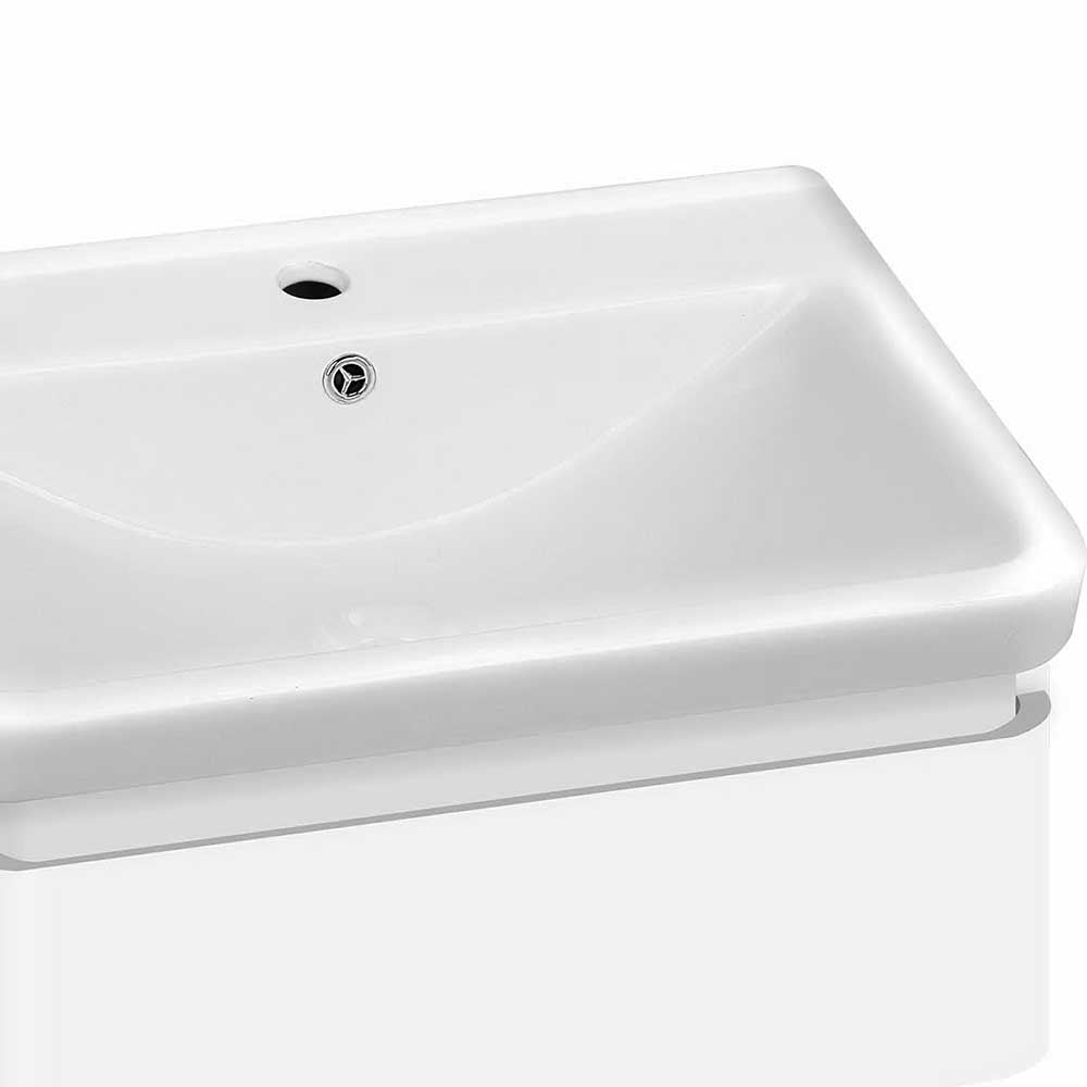 Cefito Ceramic Basin with Cabinet - White