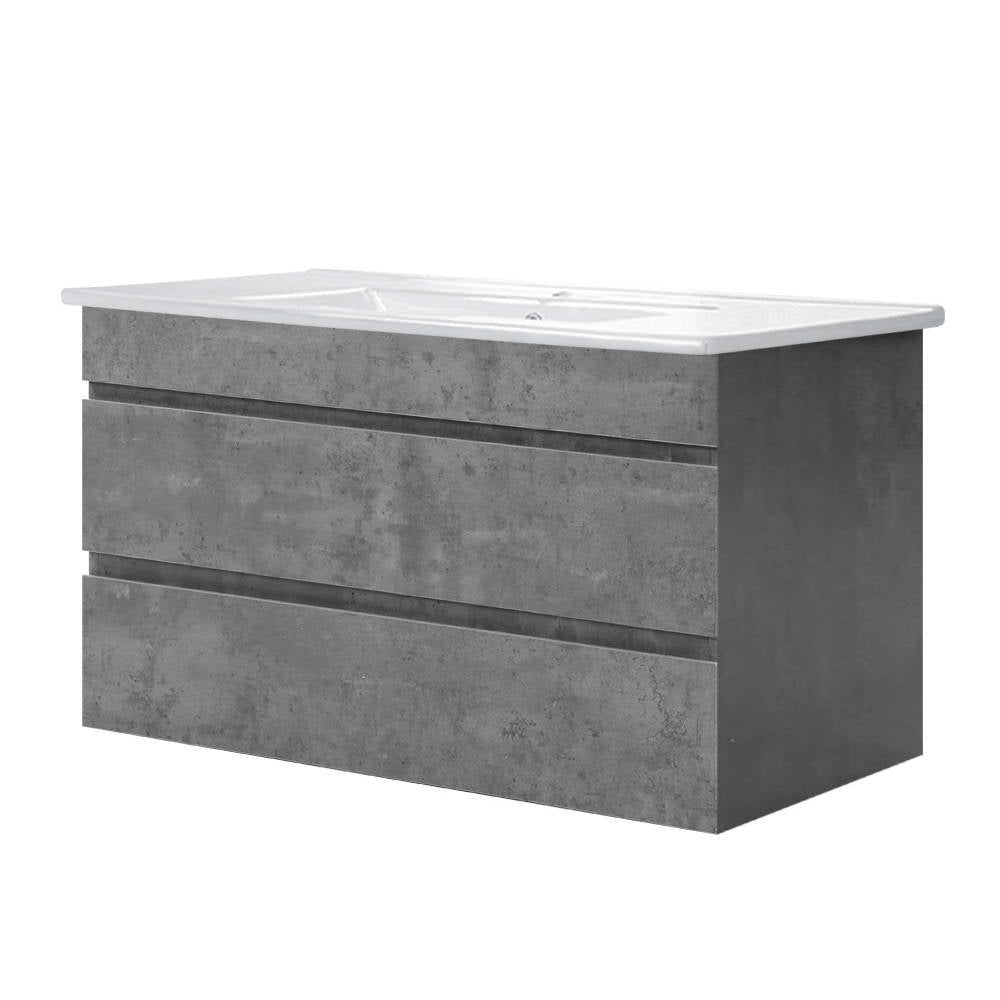 Cefito 900mm Bathroom Vanity Cabinet Basin Unit Sink Storage Wall Mounted Cement