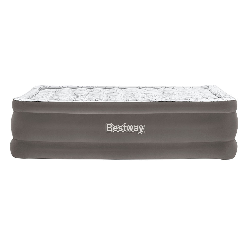 Bestway Air Mattress Bed Single Size Inflatable Flocked Camping Beds 56CM