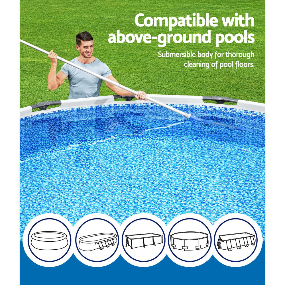 Bestway Pool Cleaner Cordless with Pole Swimming Pool Automatic Vacuum 6M