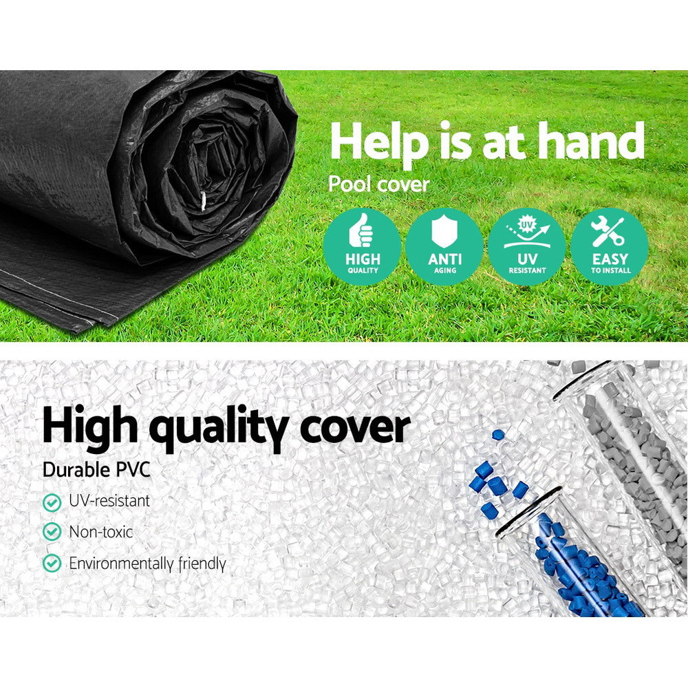 Bestway 4.27m Swimming Pool Cover For Above Ground Pools LeafStop Black