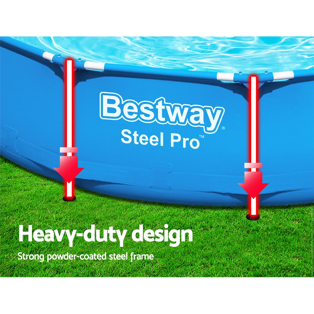 Bestway Swimming Pool Above Ground Pools Filter Pump Powewr Steel Frame