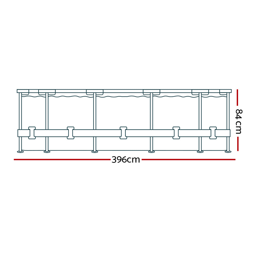 Bestway Swimming Pool Above Ground Filter Pump Steel Proâ„¢ Frame Pools 3.69M