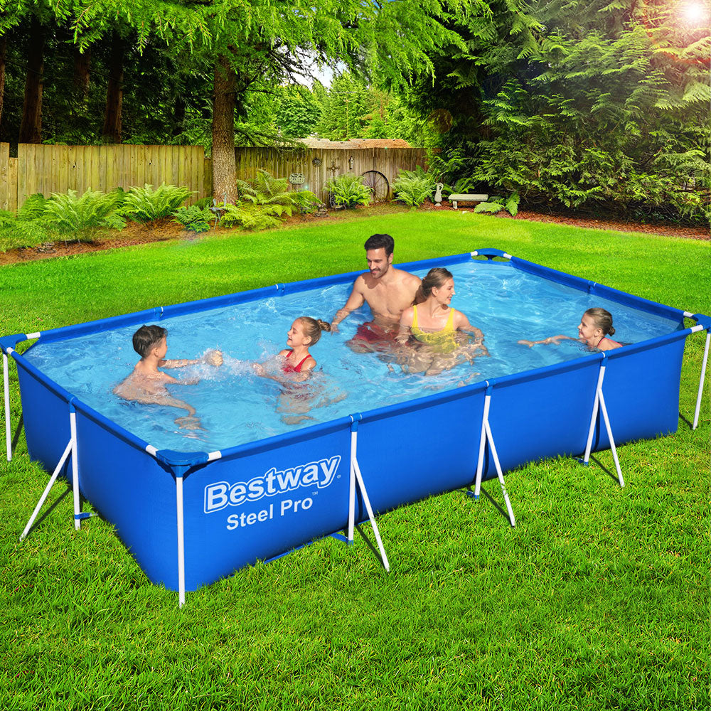 Bestway Swimming Pool Above Ground Heavy Duty Steel Proâ„¢ Frame Pools 4M