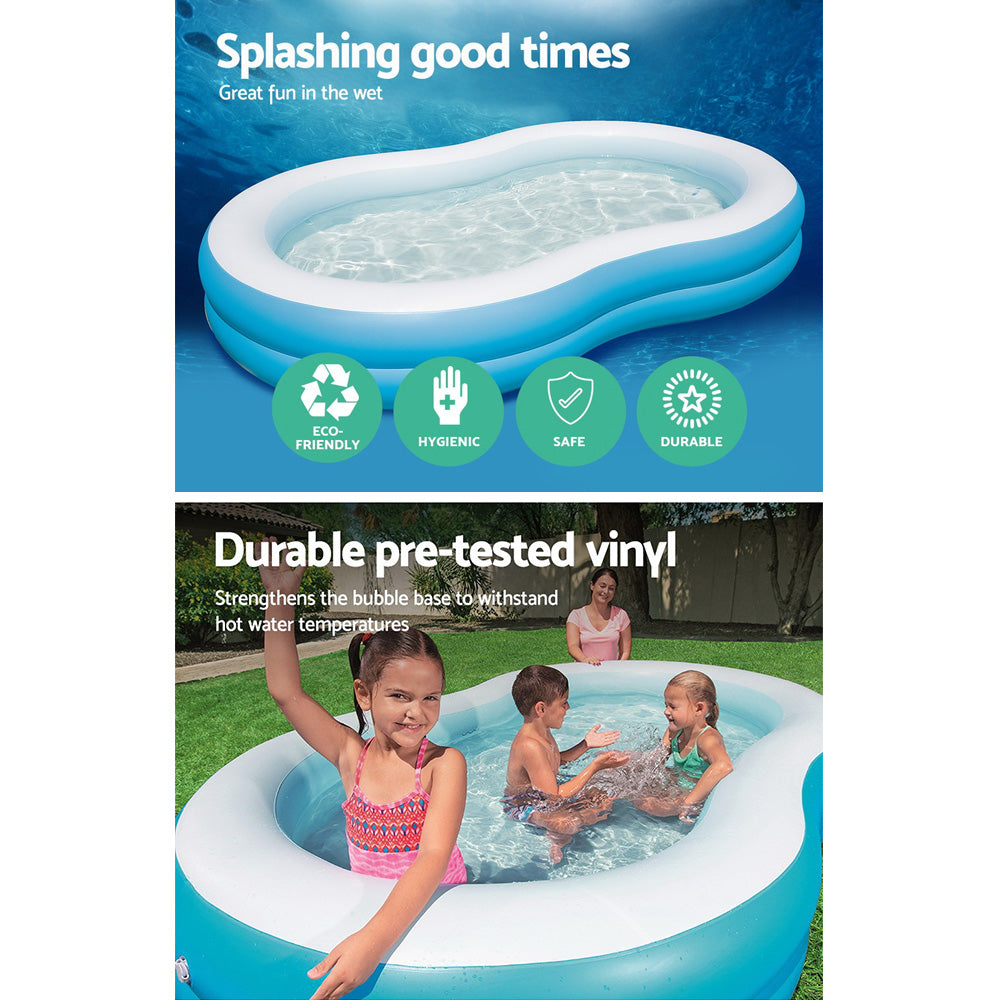 Bestway Inflatable Kids Pool Swimming Pool Family Pools 2.62m x 1.57m x 46cm