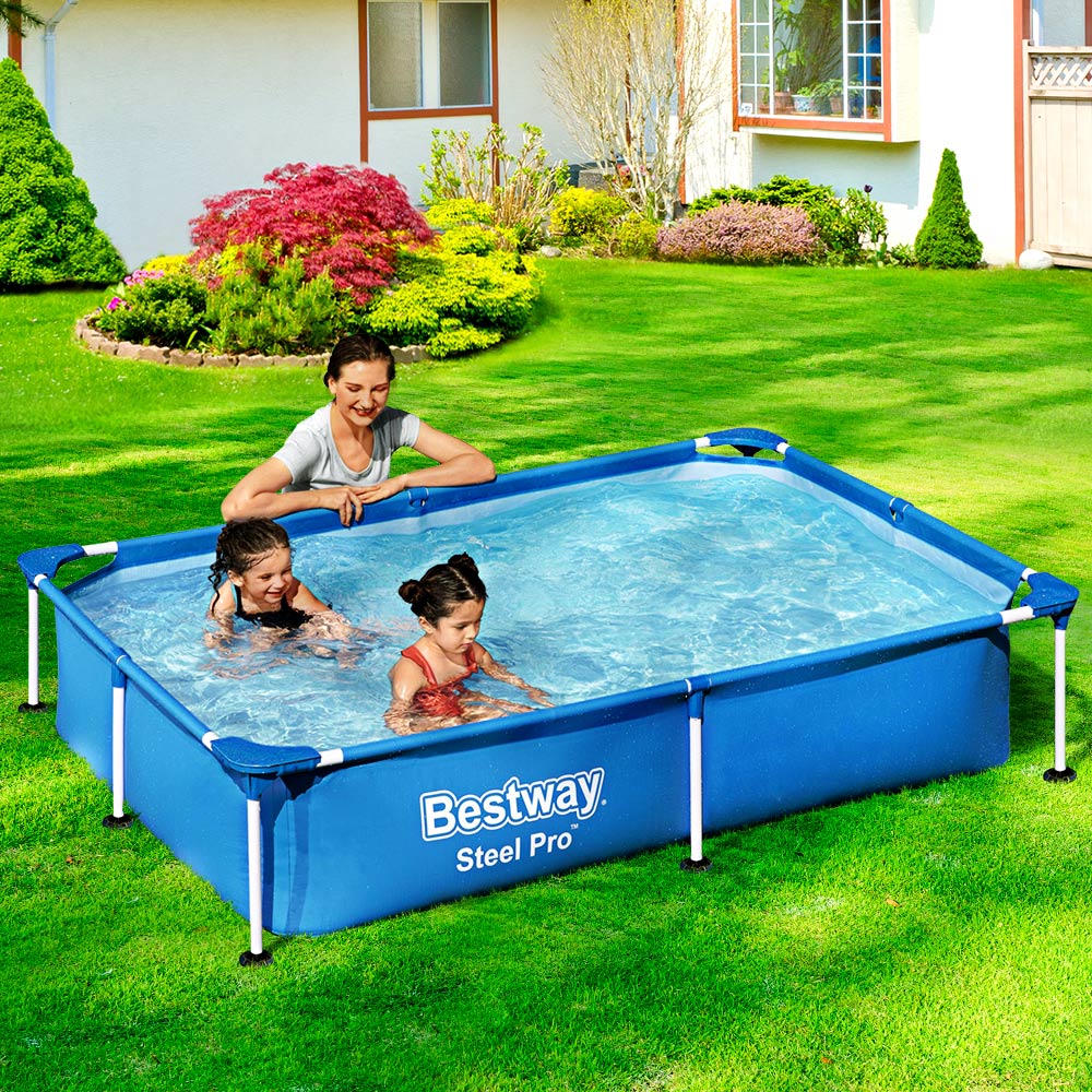 Bestway Swimming Pool Above Ground Frame Pools Outdoor Steel Pro 2.2 X 1.5M