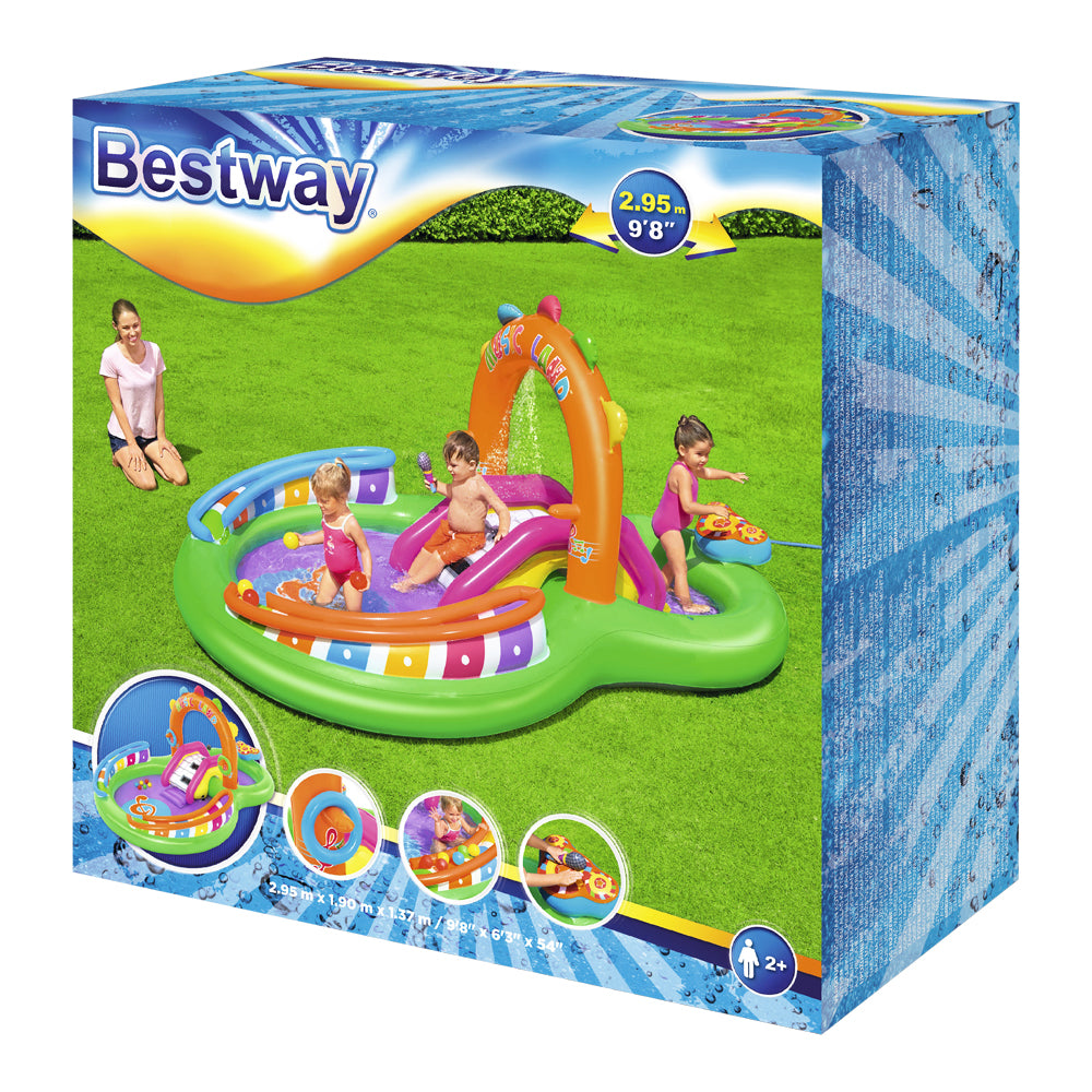 Bestway Inflatable Swimming Play Pool Kids Above Ground Kid Game Toy 3  People