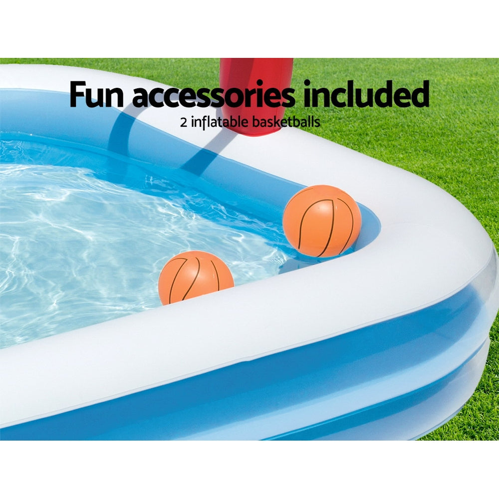 Bestway Inflatable Play Pool Kids Pool Swimming Basketball Play Pool