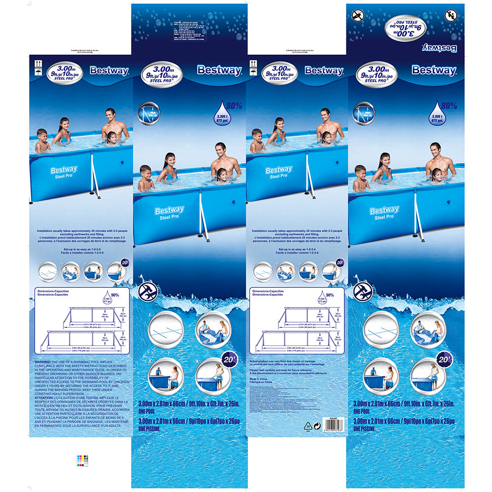 Bestway Steel Above Ground Swimming Pool