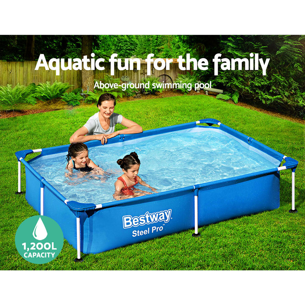 Bestway Swimming Pool Above Ground Frame Pools Outdoor Steel Pro 2.2 X 1.5M