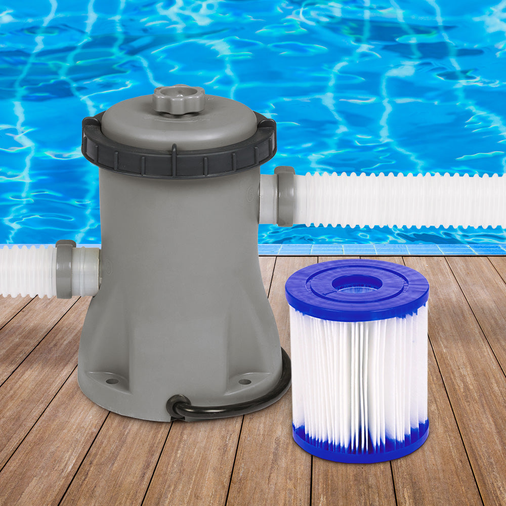 Bestway 300GPH Flowclear™ Filter Pump + 6X Filter Cartridge Combo Set Pool