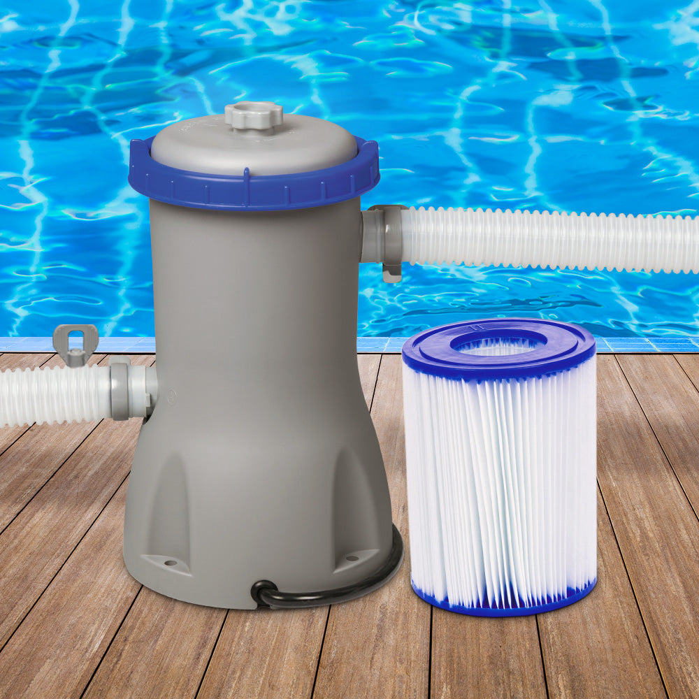 Bestway 800GPH Flowclear™ Filter Pump + 6X Filter Cartridge Combo For Pool