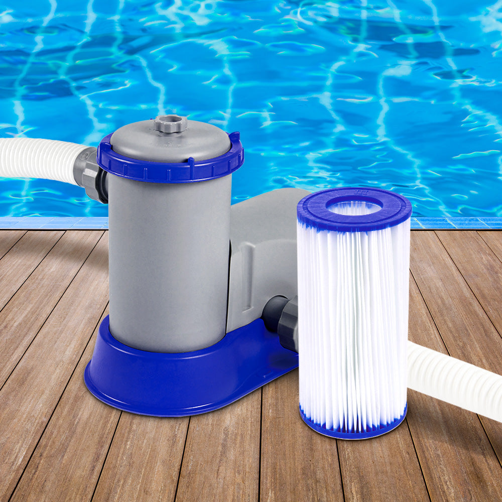 Bestway 1500GPH Flowclear™ Filter Pump 6X Filter Cartridge Combo Set For Pool