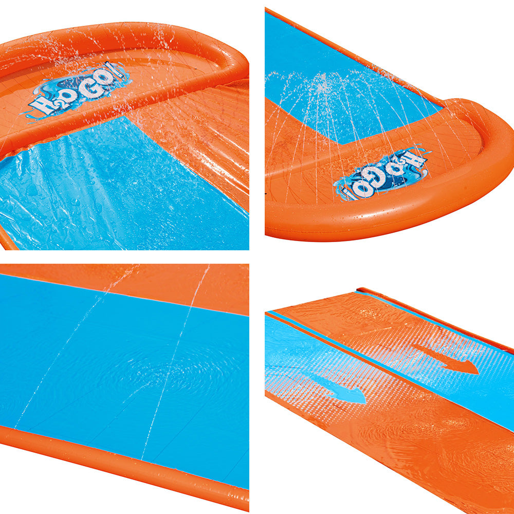 Bestway Inflatable Water Slip Slide Double Kids Splash Toy Outdoor Play 4.88M