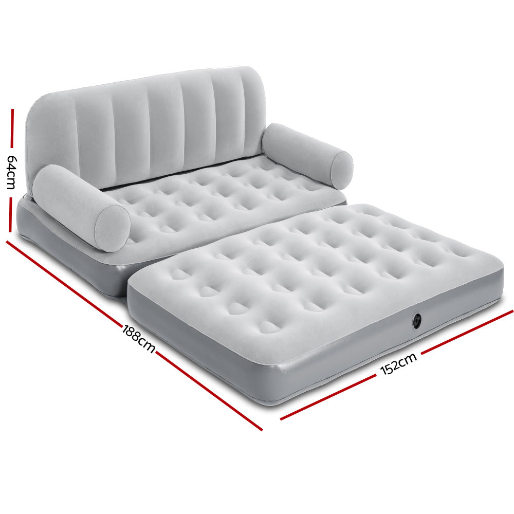 Bestway Multi-Max Air Bed Sofa With Sidewinder AC Air Pump Flocked Air Mattress