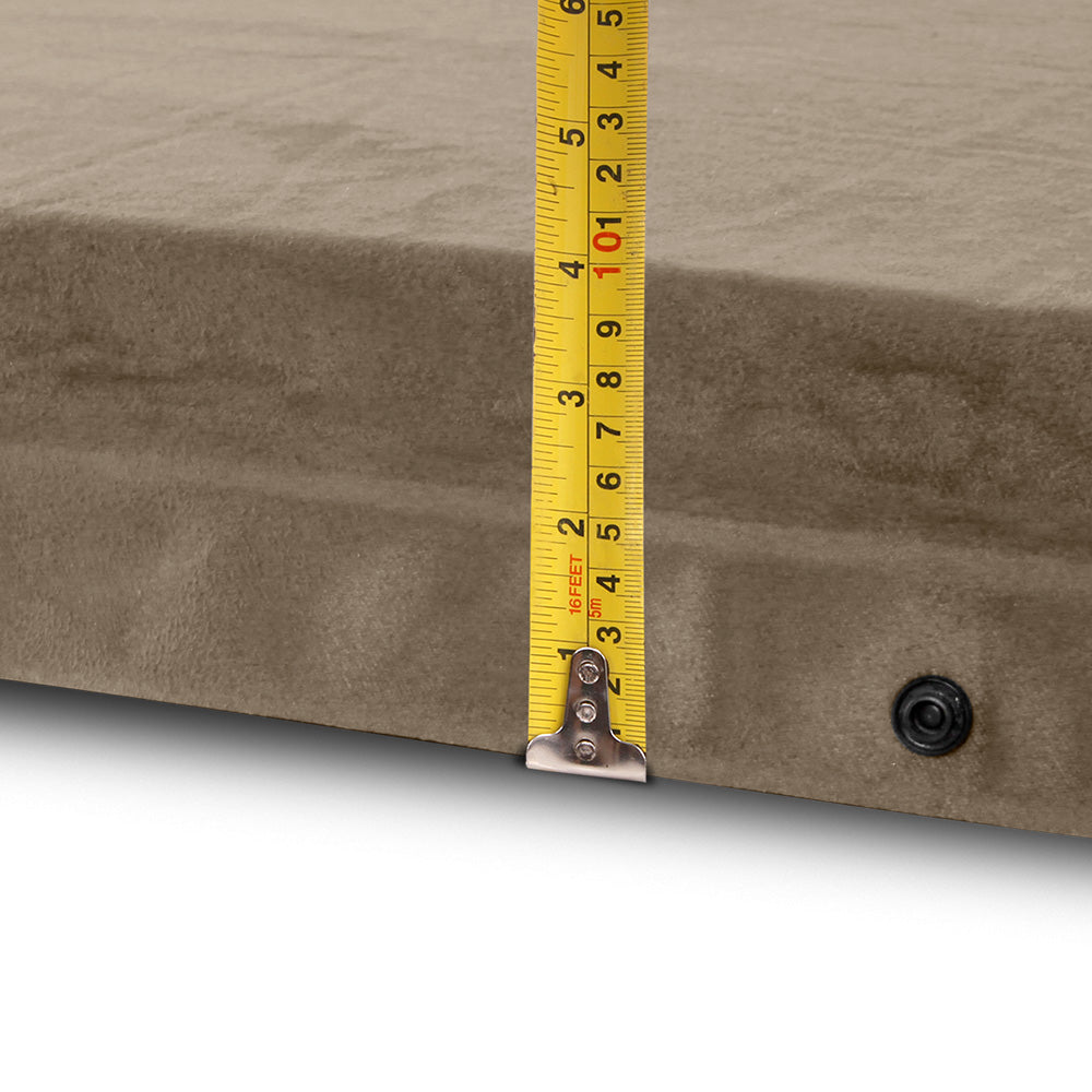 Weisshorn Double Size Self Inflating Mattress Mat 10CM Thick   Coffee