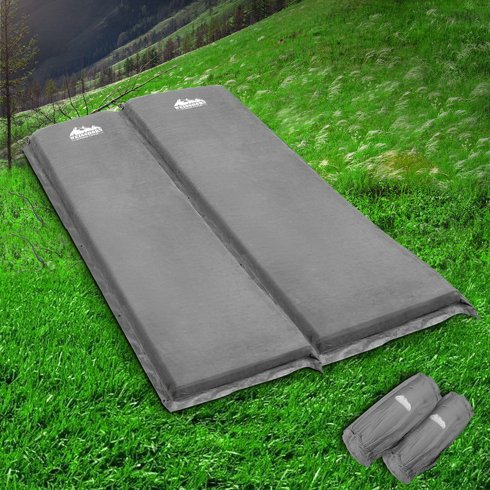 Self inflating camp clearance bed